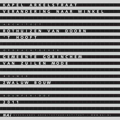 Kapel Arkelstraat, verandering naar winkel